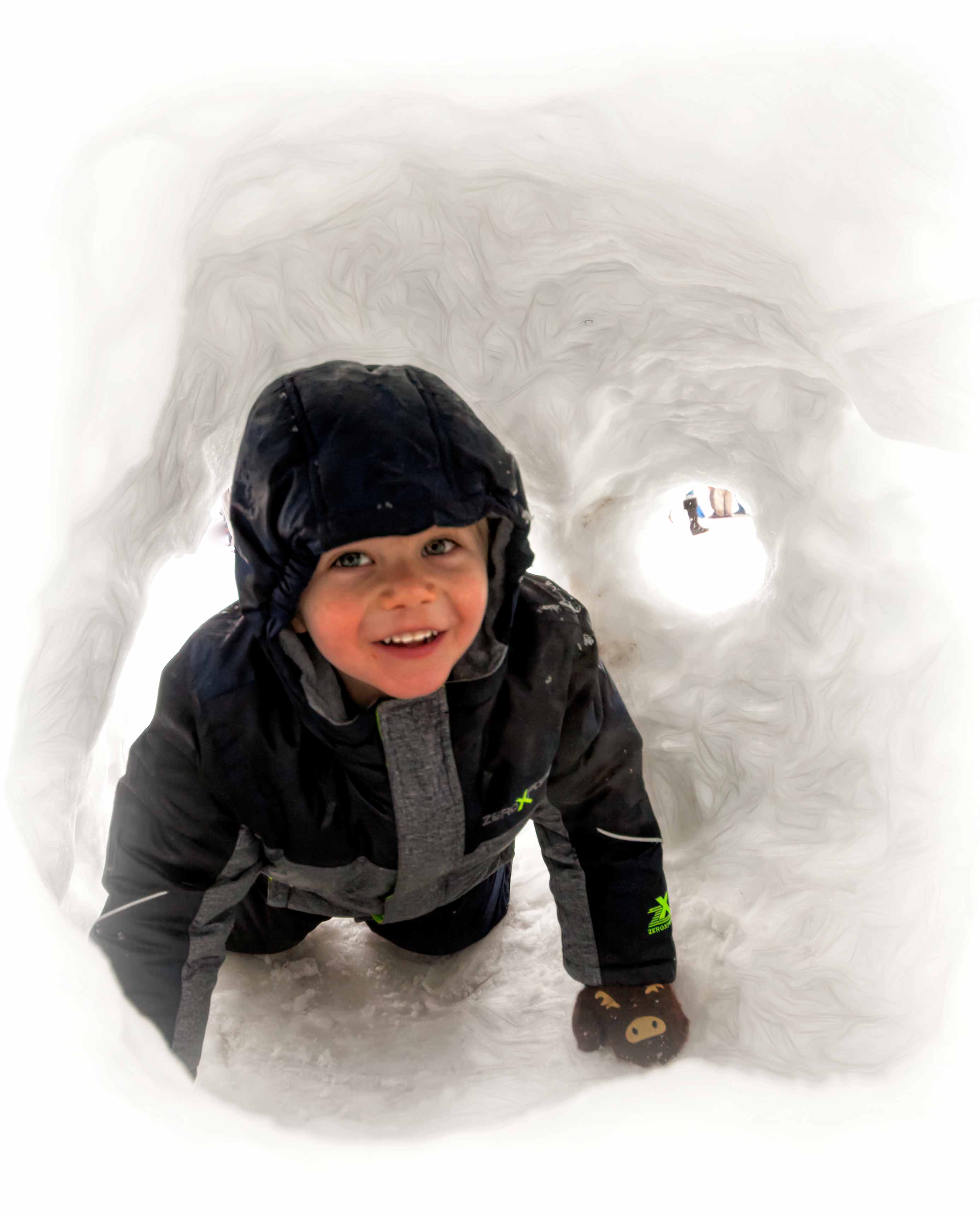 Sledding at Art Hill