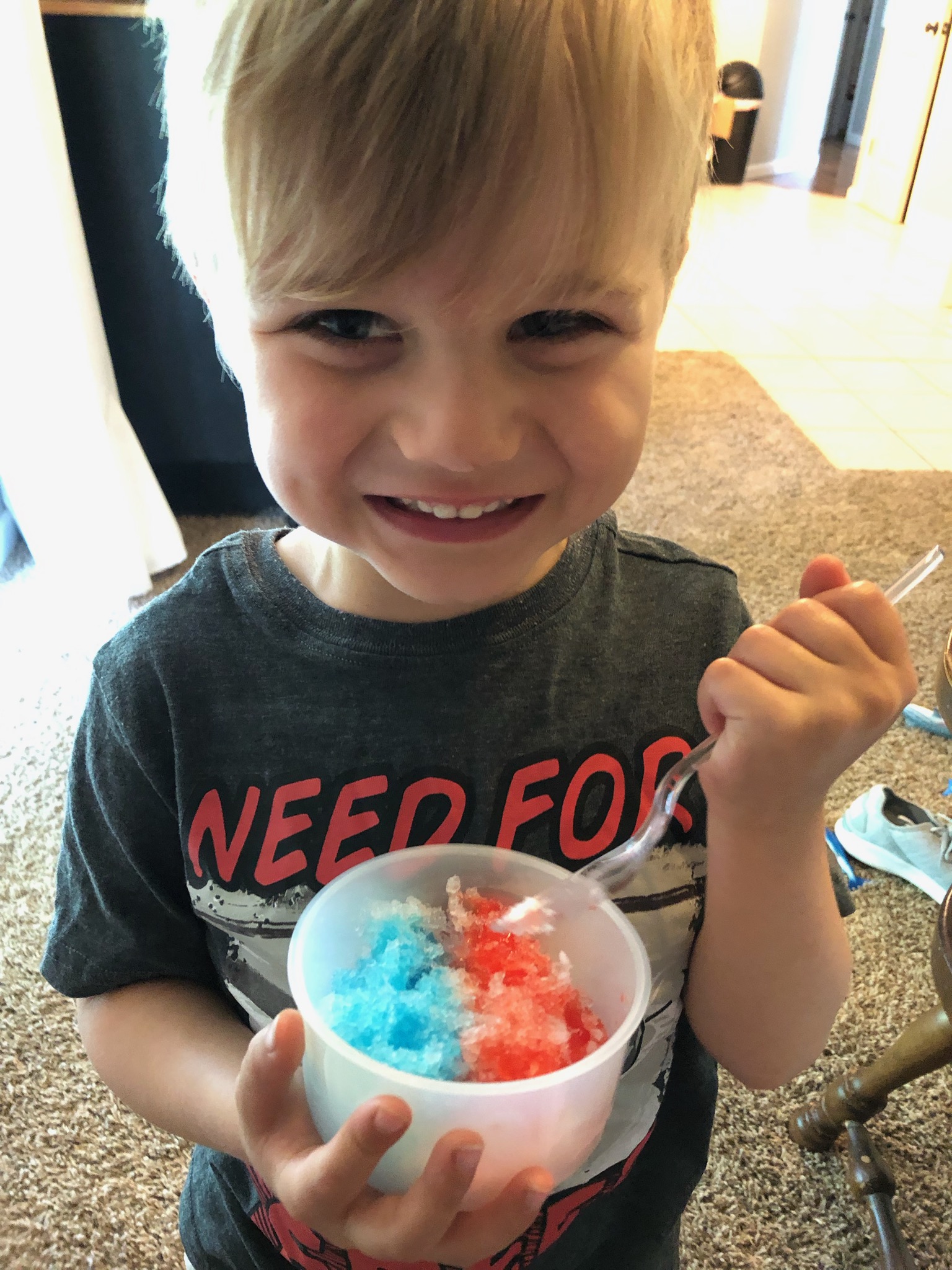 First Homemade Snow Cone